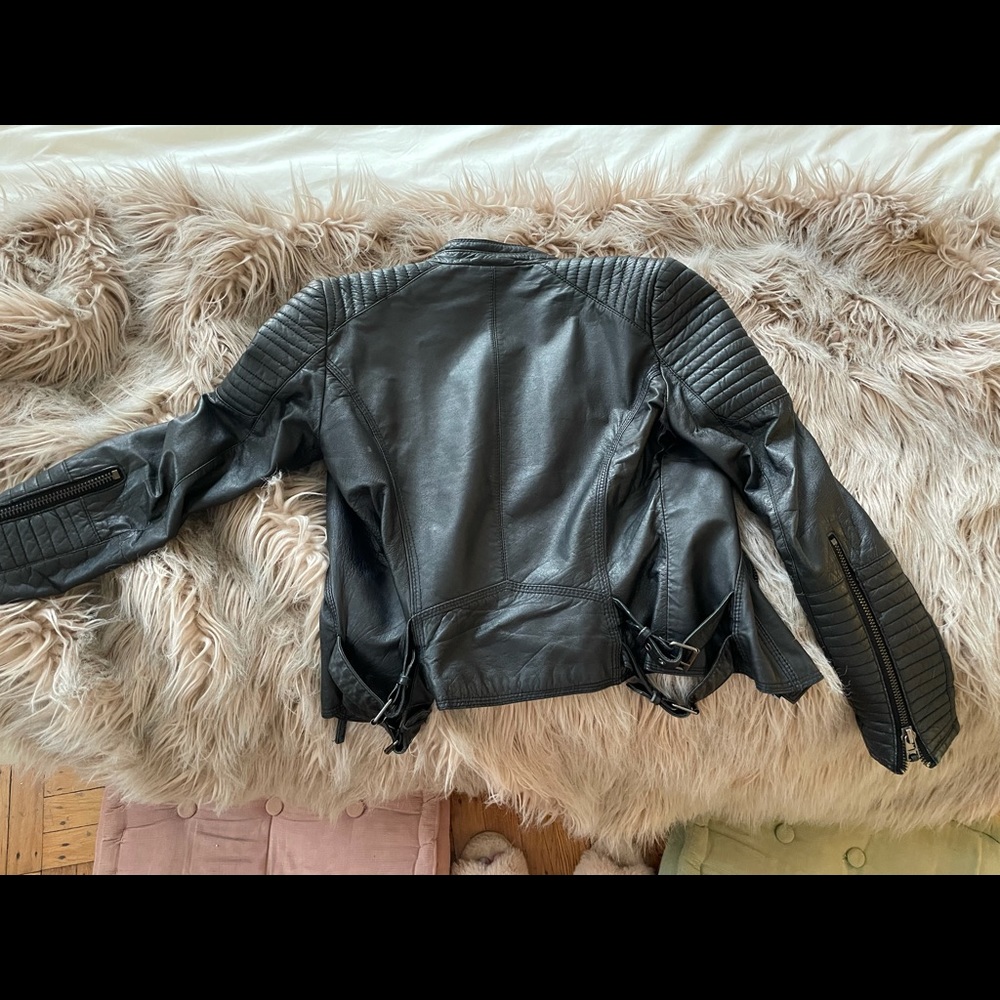 Zara Lambskin Leather Jacket - image 3